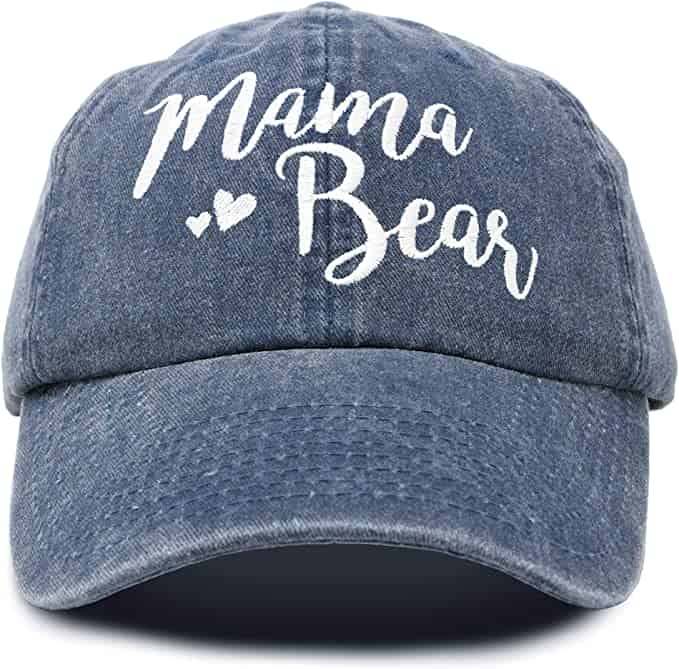 Denim mama bear hat