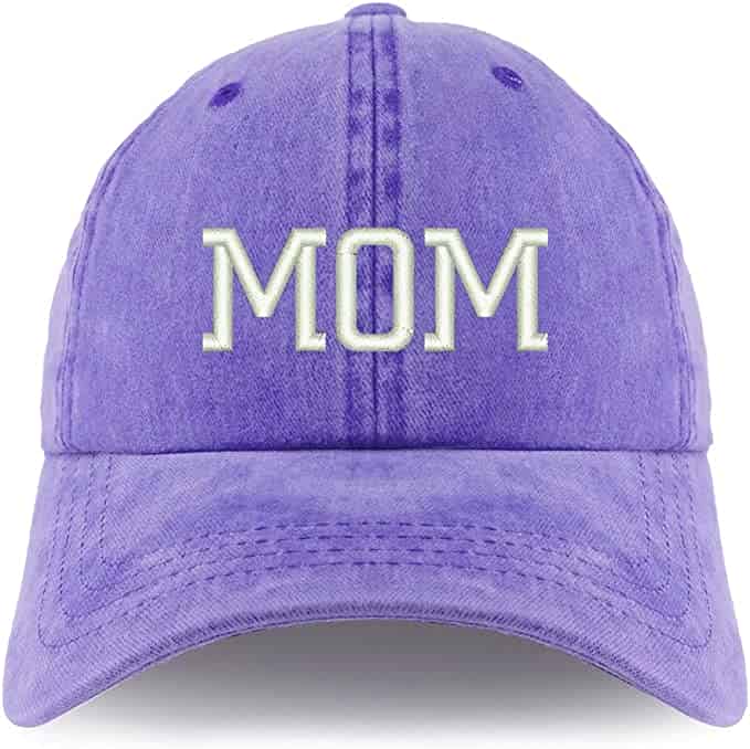 Purple denim mom hat that comes in a variety of colors