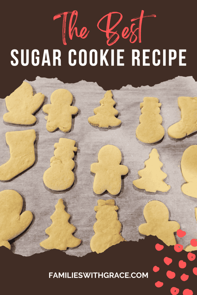 The best sugar cookie recipe for cutouts Pinterest image