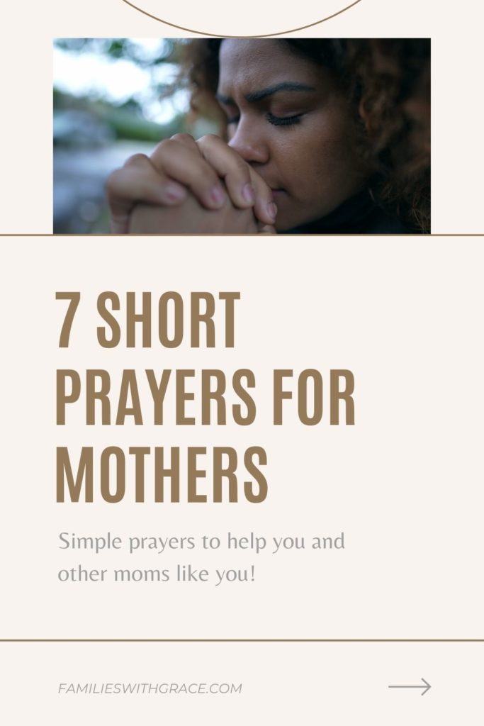 Short prayers for mothers Pinterest image 8