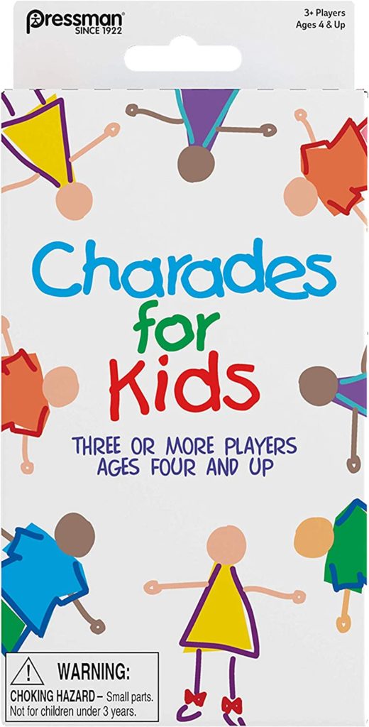 Charades for kids card game (no reading required)