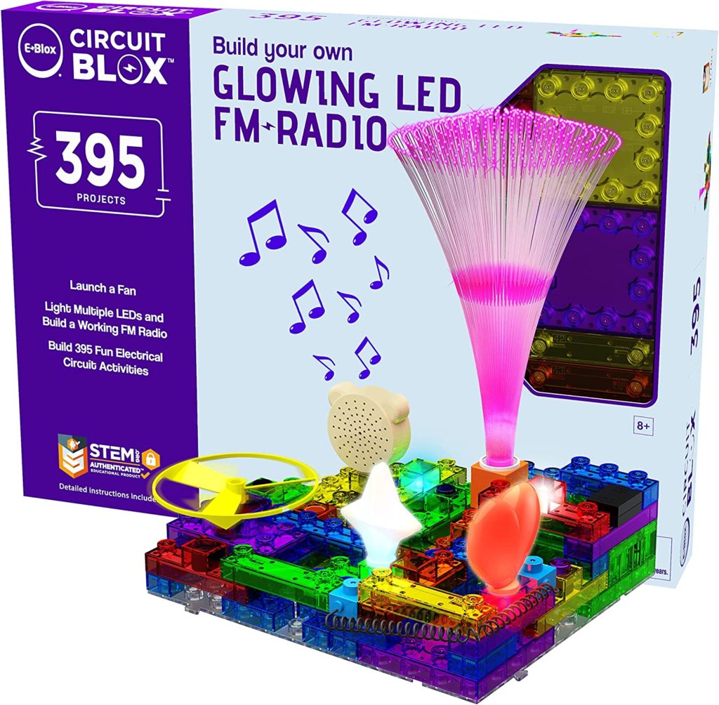 Circuit Blox Glowing LED FM Radio building kit