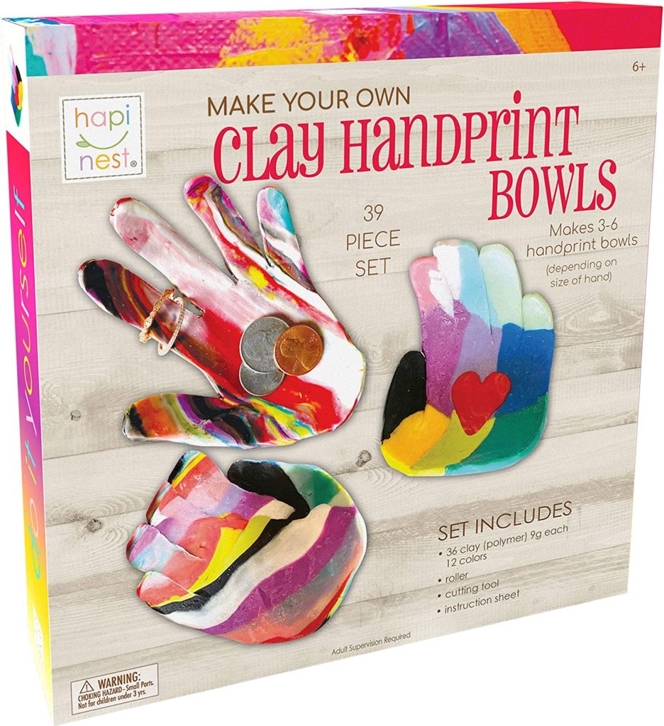Make your own clay handprint bowls kit