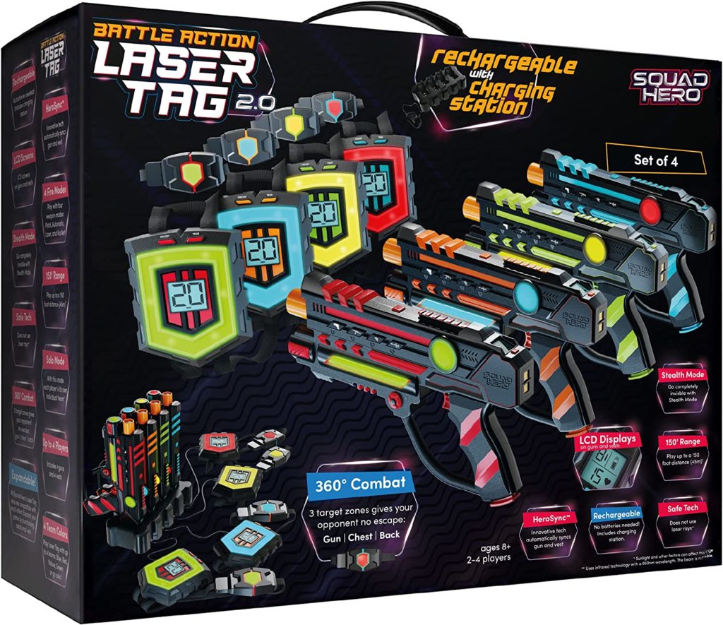 Laser tag is a great summer fun idea for families