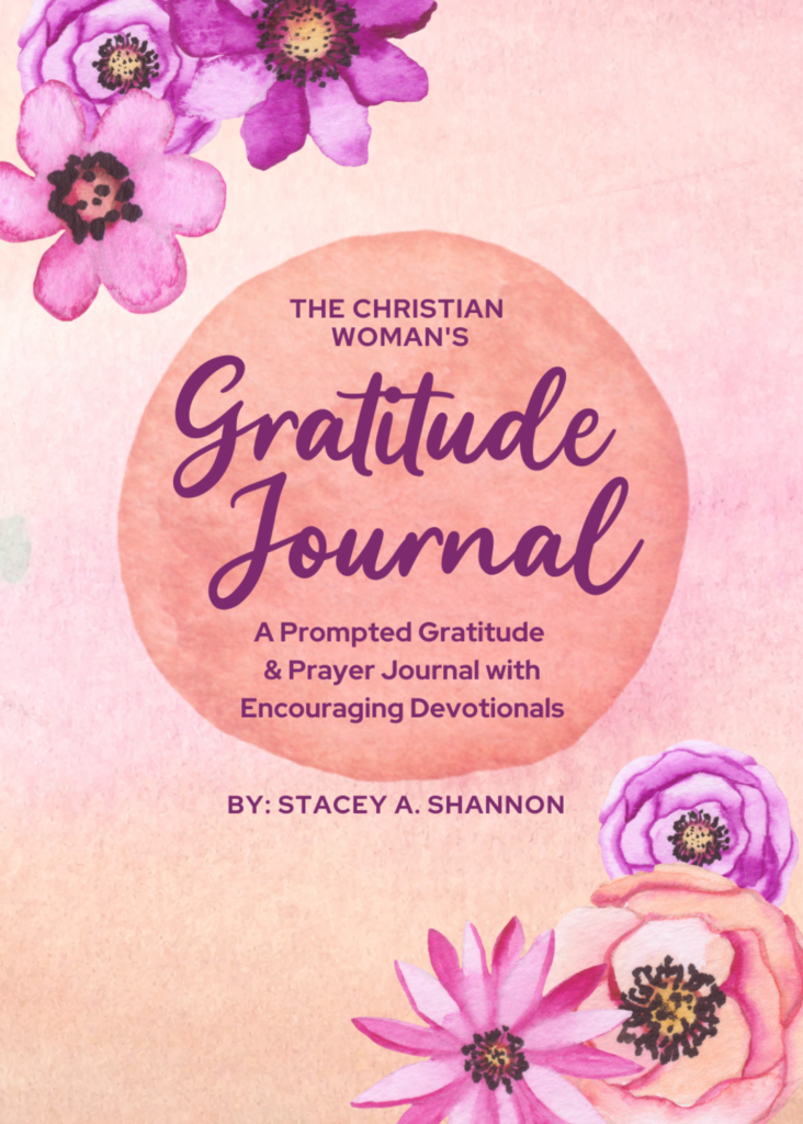 The Christian Woman's Gratitude Journal is a prompted gratitude and prayer journal that also includes 10 encouraging devotionals.