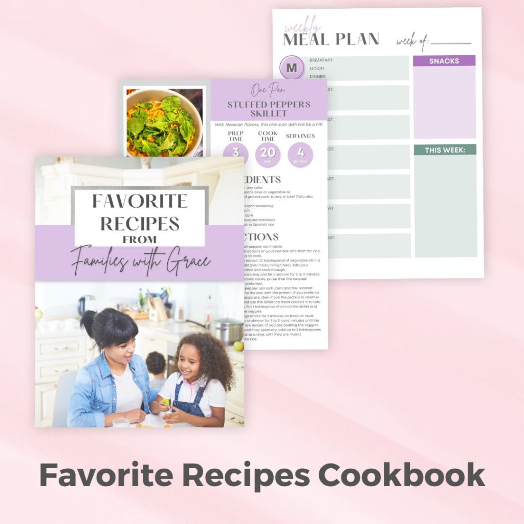 Favorite recipes from Families with Grace cookbook