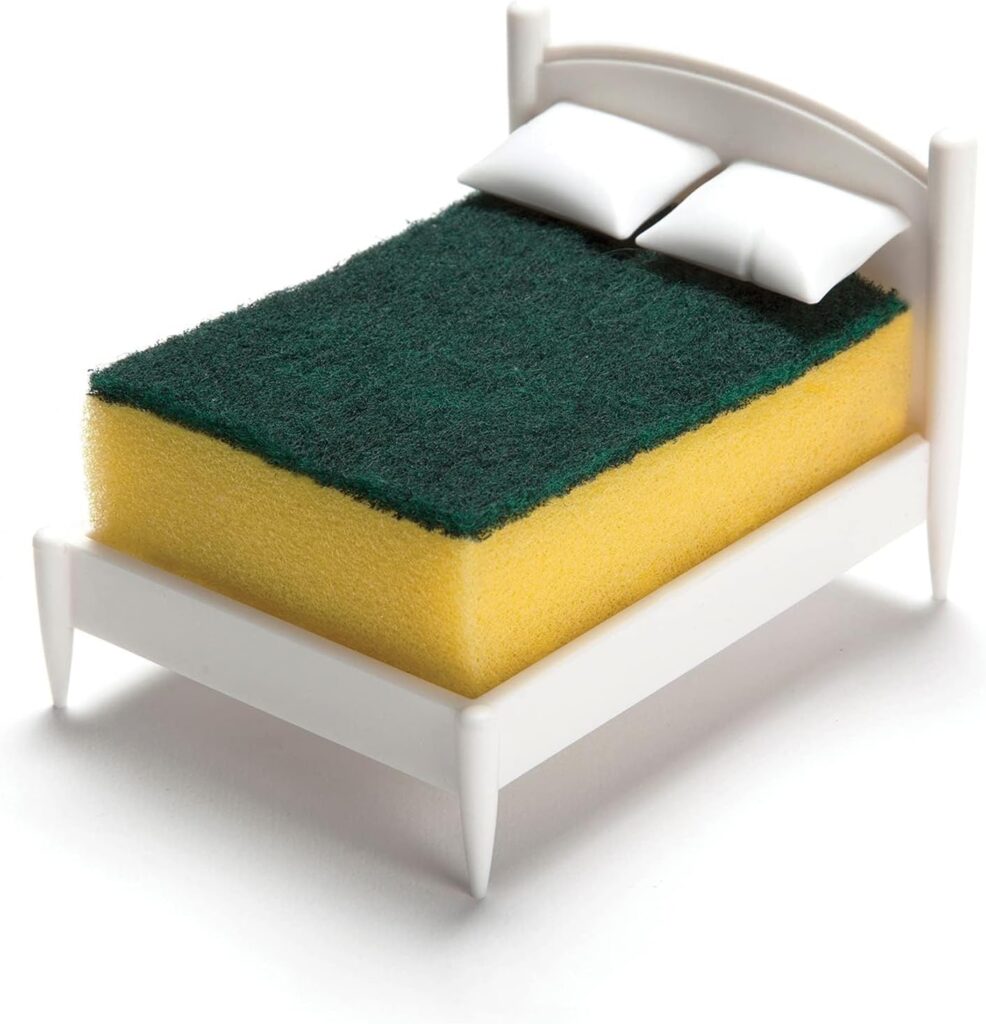 Fun gifts for white elephant exchange: Bed shaped sponge holder