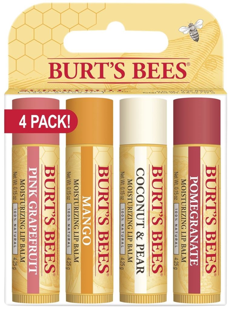 The best Christmas gift ideas for teen girls: Burt's Bees 4-pack of lip balm