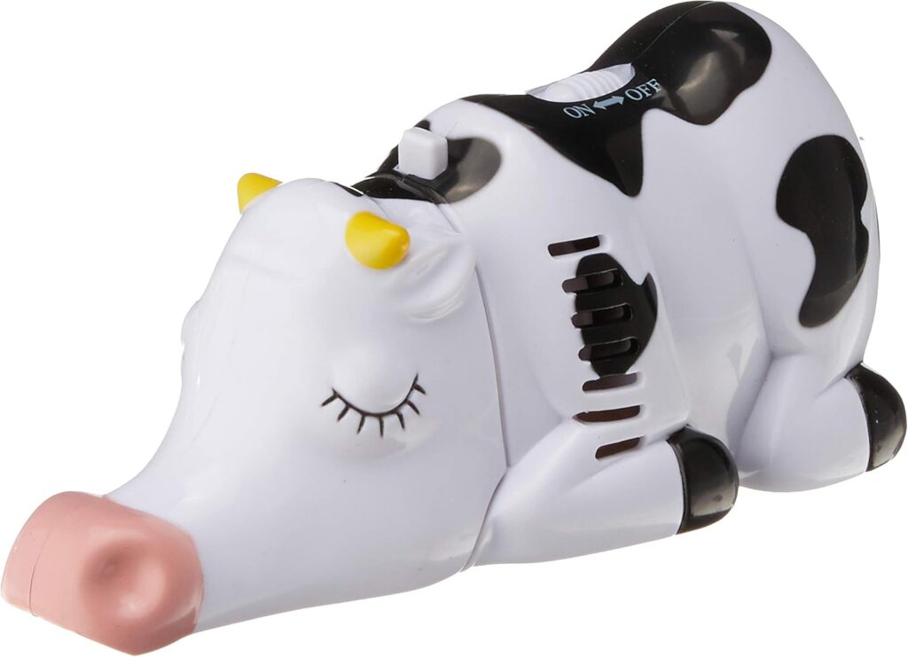 Fun gifts for white elephant exchange: Cow tabletop vacuum