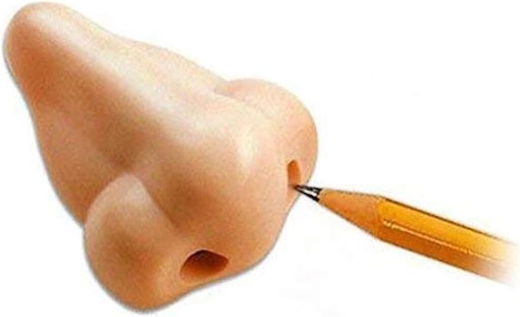 Fun gifts for white elephant exchange: Nose pencil sharpener