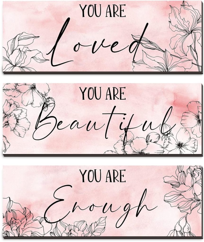 The best Christmas gift ideas for teen girls: Positive quote wall art