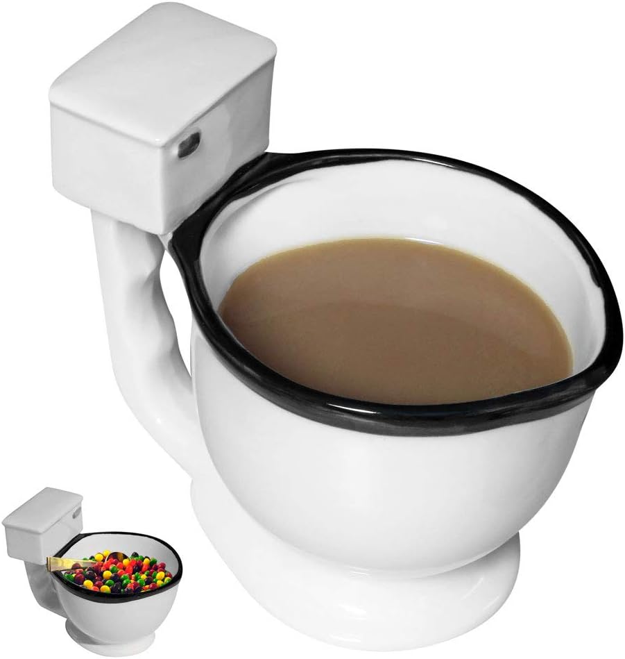 Fun gifts for white elephant exchange: toilet mug