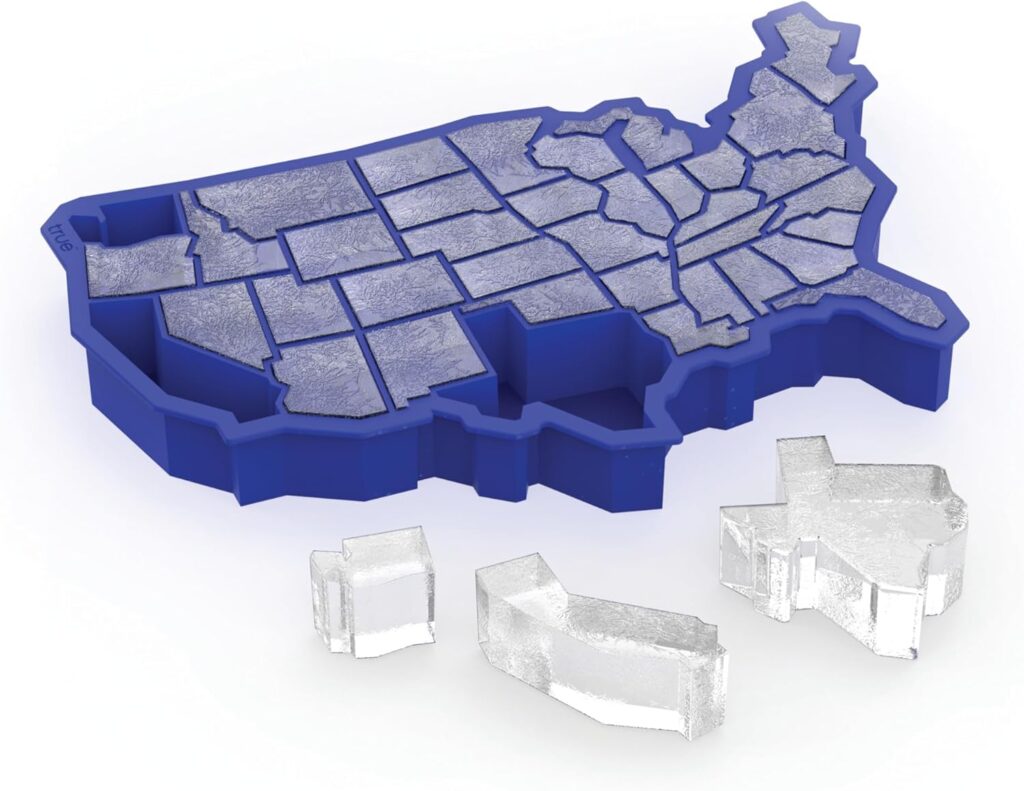 Fun gifts for white elephant exchange: United States shaped ice cube tray