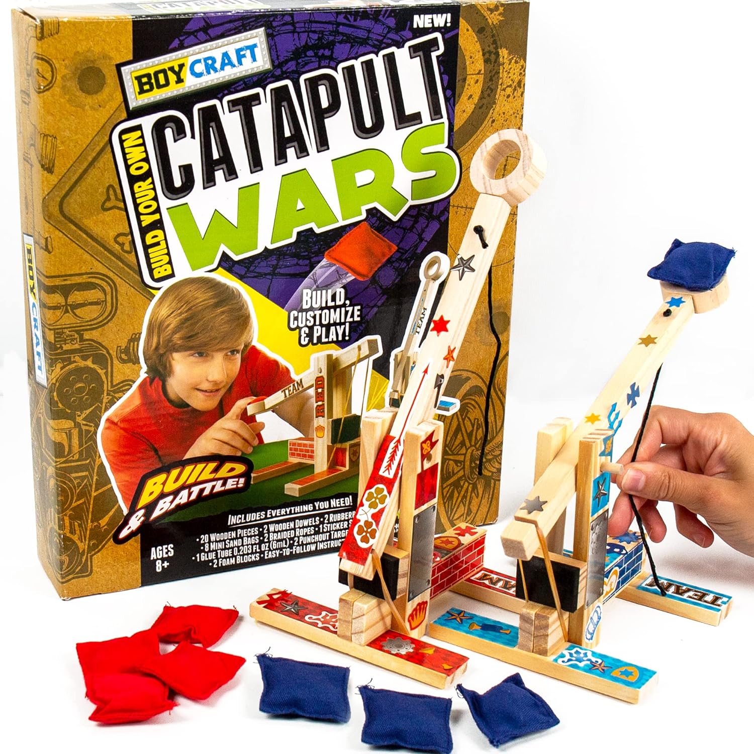 Easter basket ideas for tween boys: catapult wars from Boy Craft