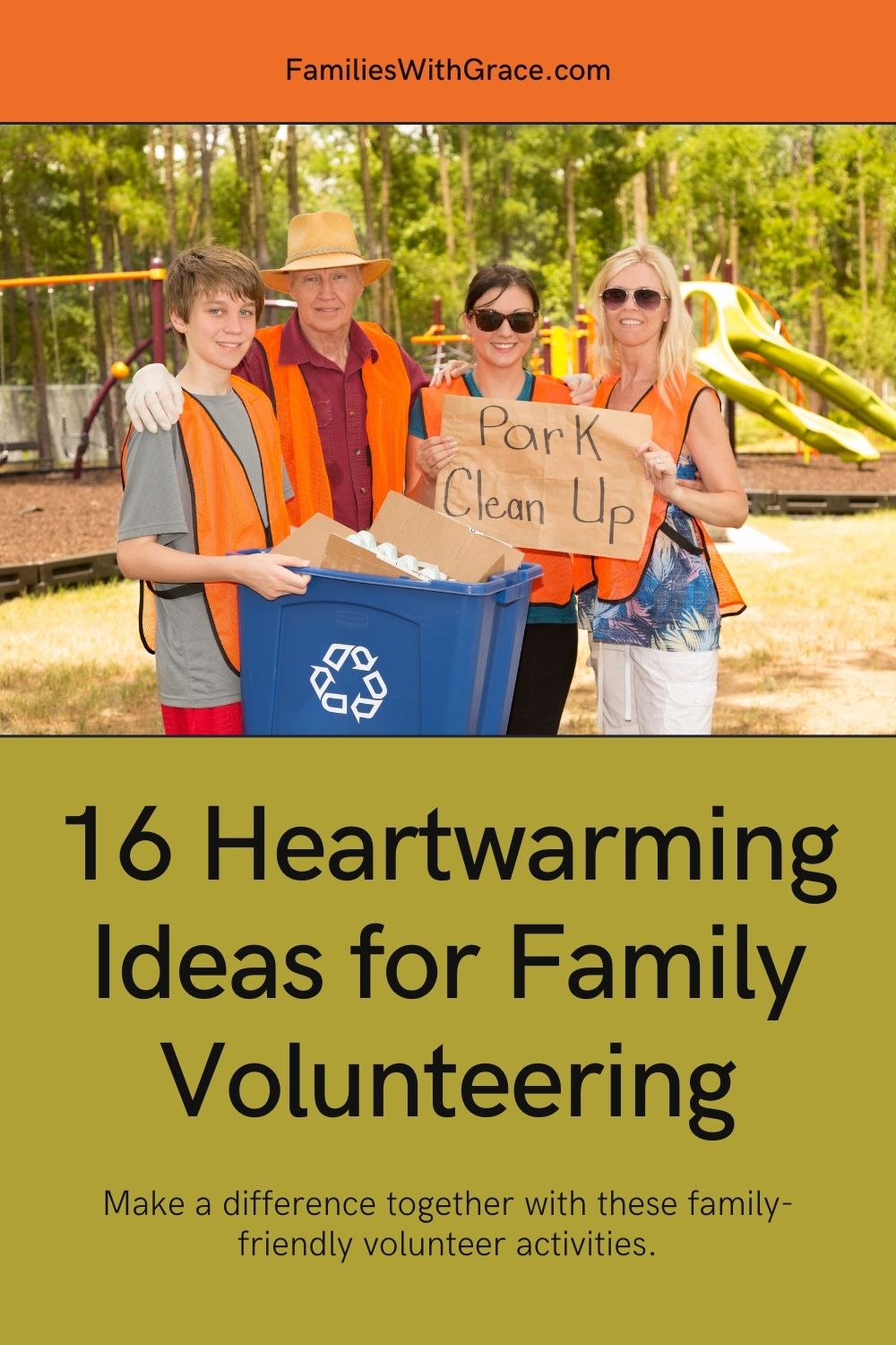 16 Volunteer ideas for families to do together