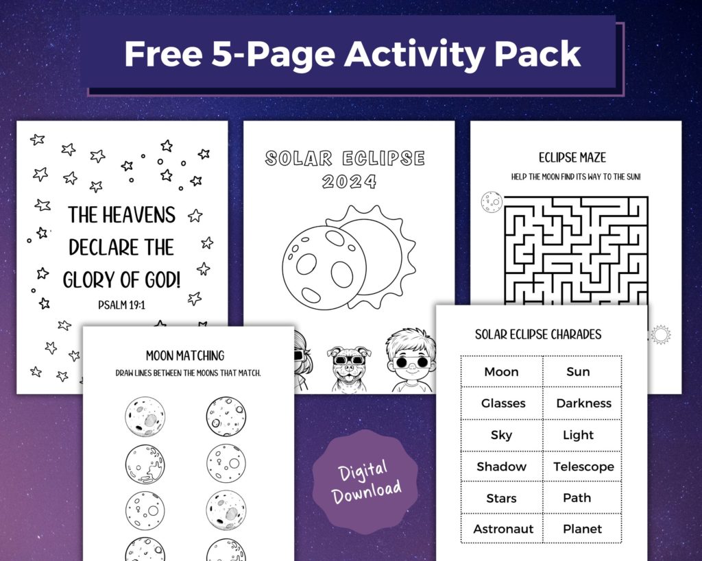 Free solar eclipse printables