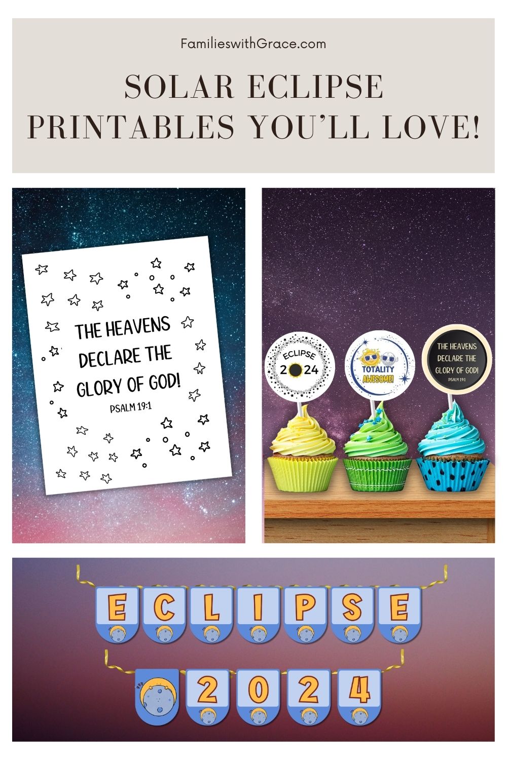 Solar eclipse party printables (plus a free activity pack)