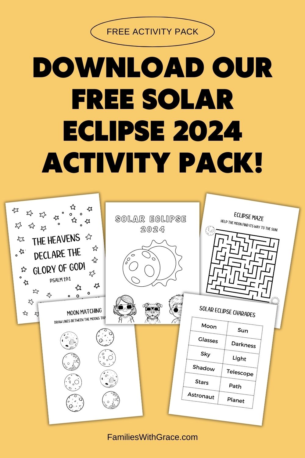 Solar eclipse party printables (plus a free activity pack)