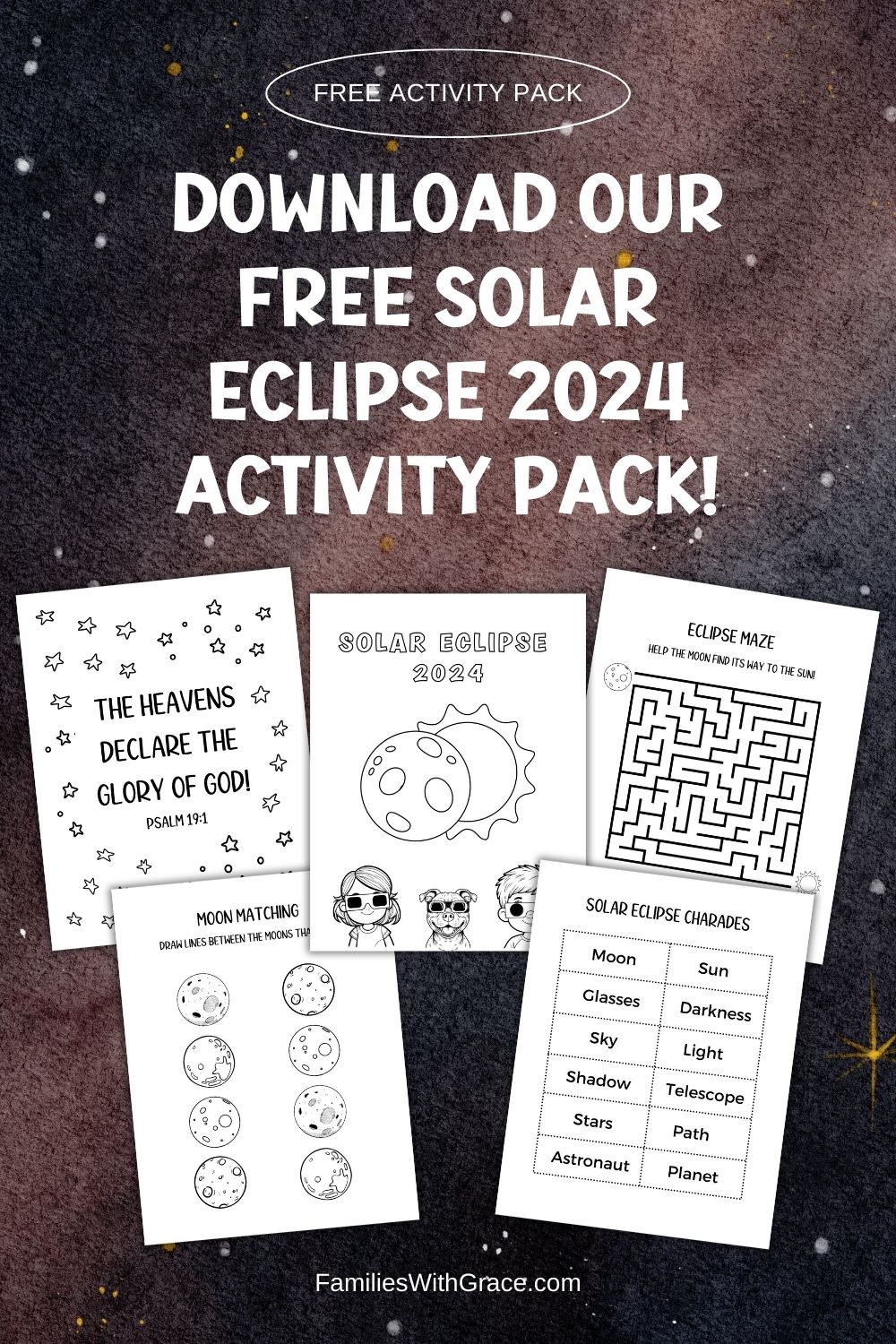 Solar eclipse party printables (plus a free activity pack)