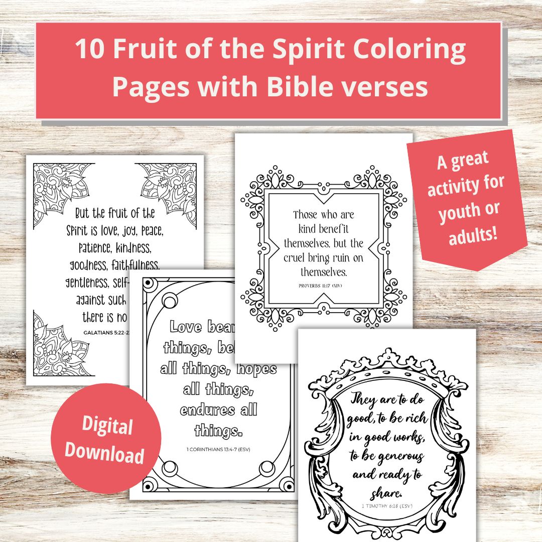 Fruit Of The Spirit Printables For Adults