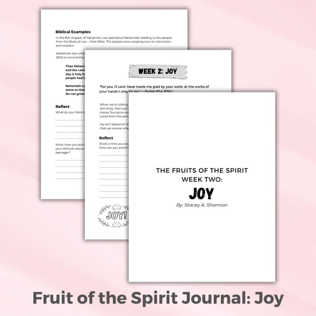 Free Fruit of the Spirit Journal: Joy