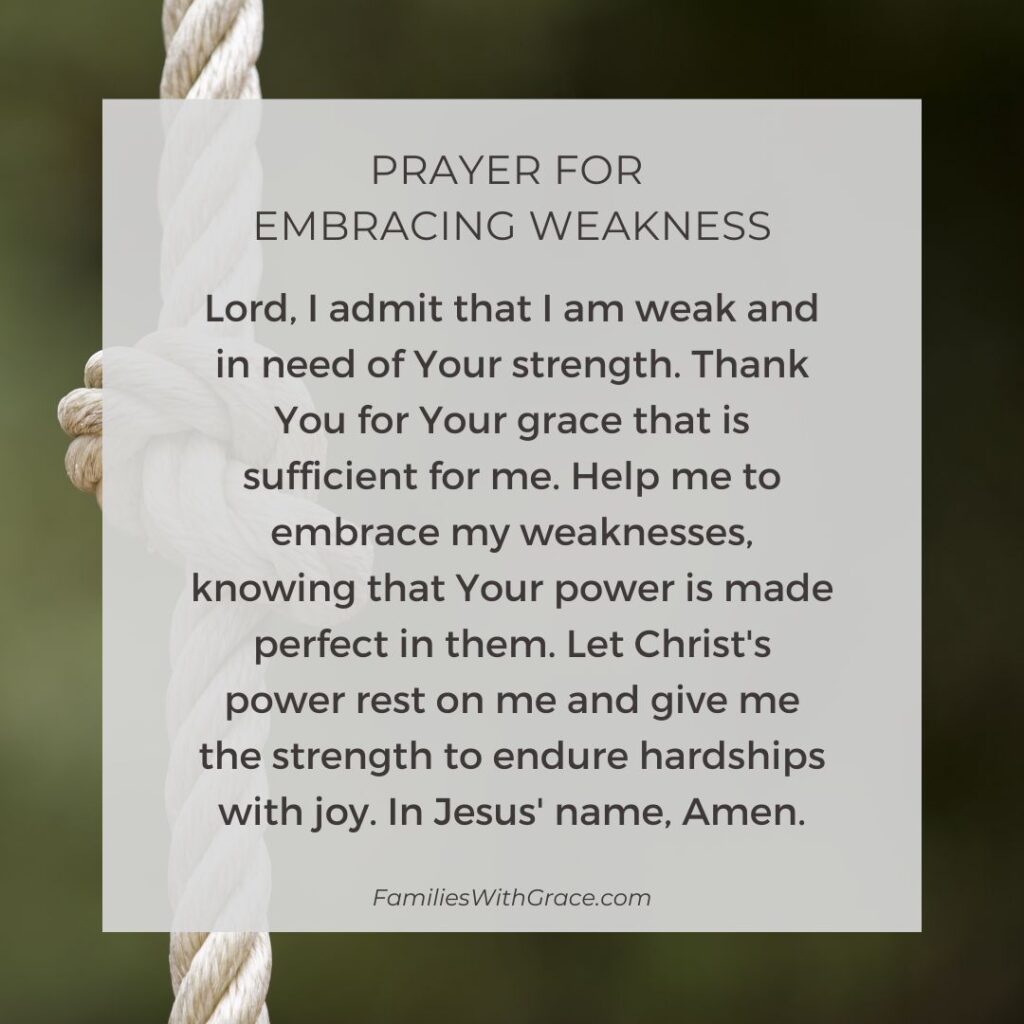 Prayers for overwhelmed moms pray for embracing weakness