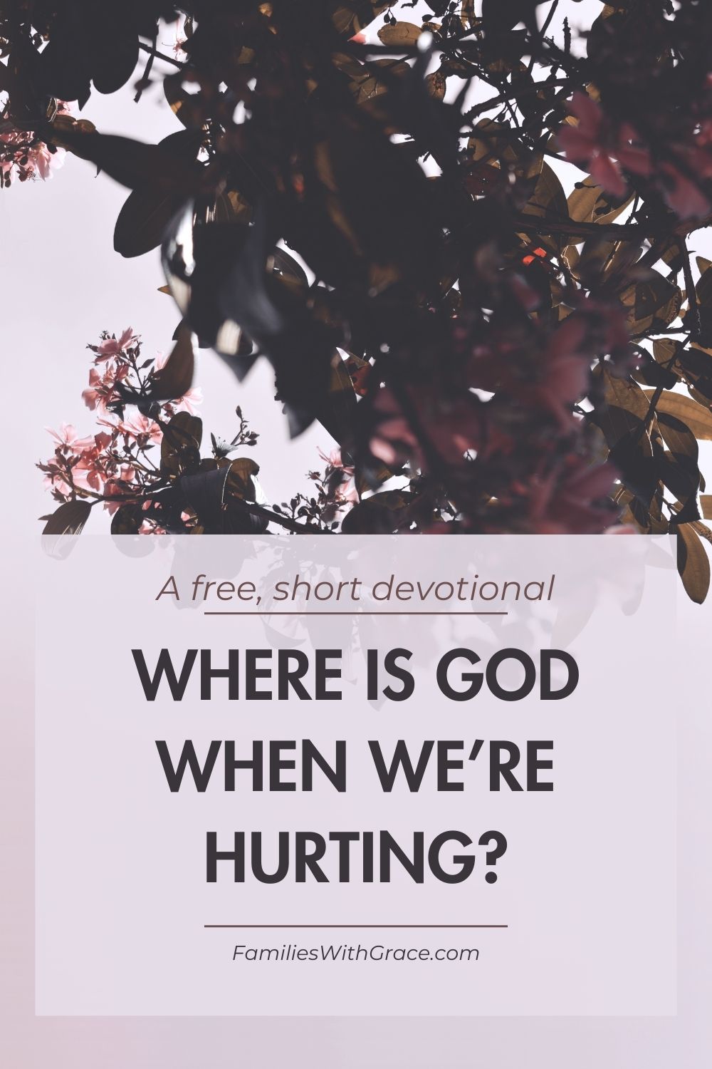 Where is God when we\'re hurting?