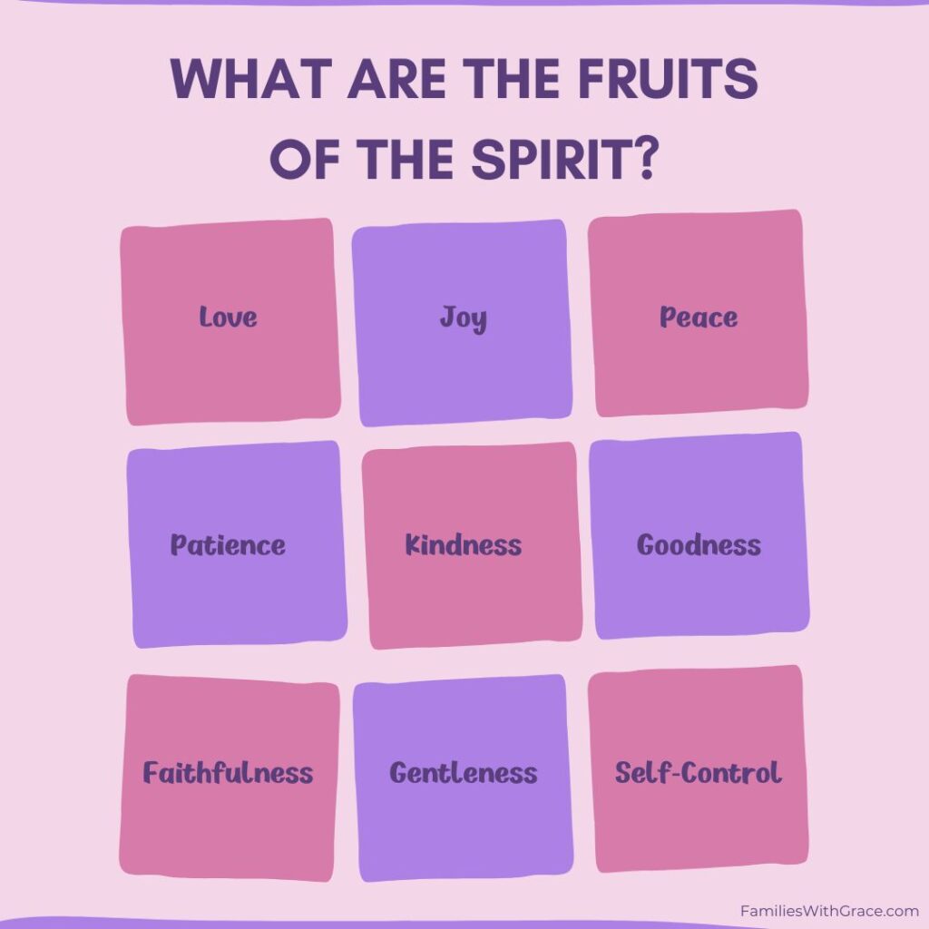 9 Fruits of the Spirit Chart