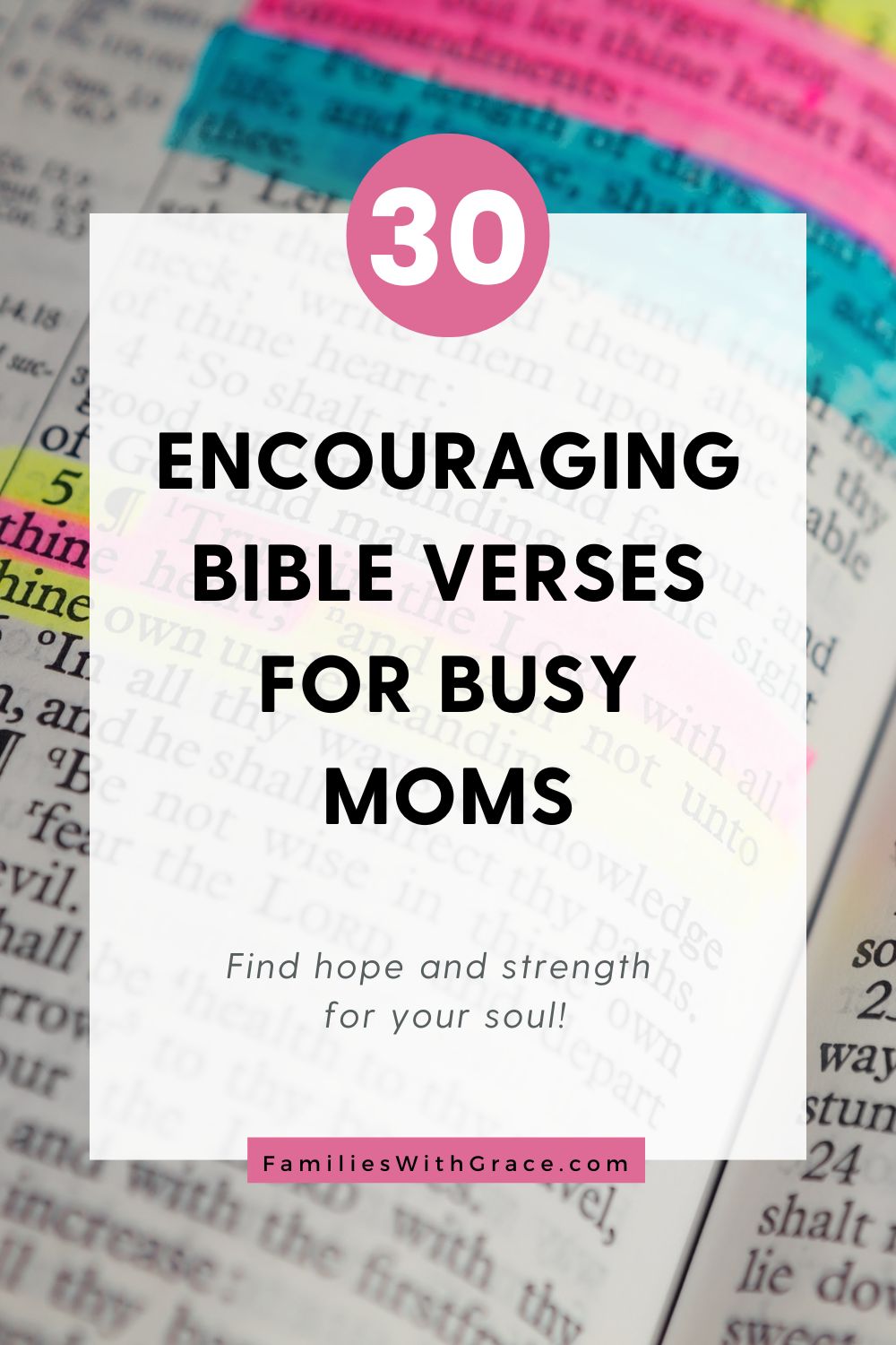 30 Encouraging Bible verses for moms (Free reading plan)