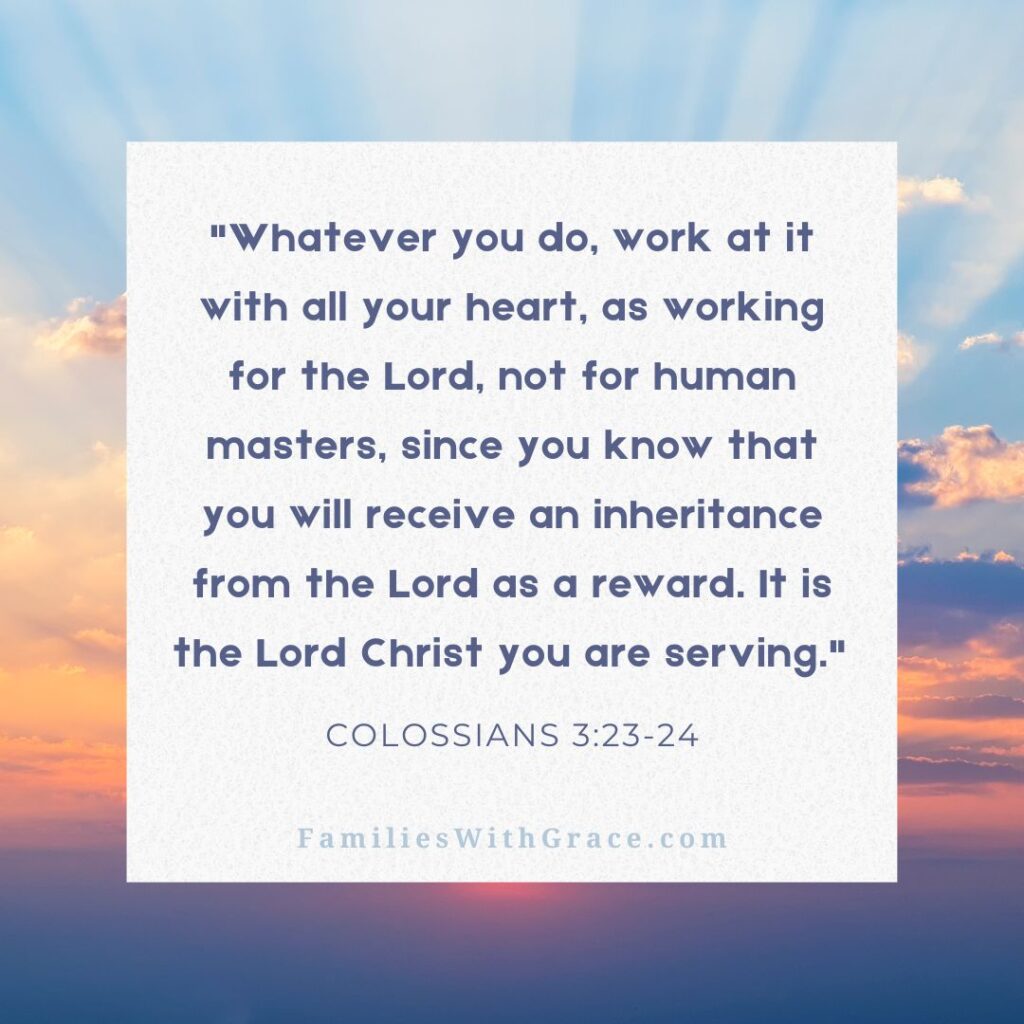 Colossians 3:23-24