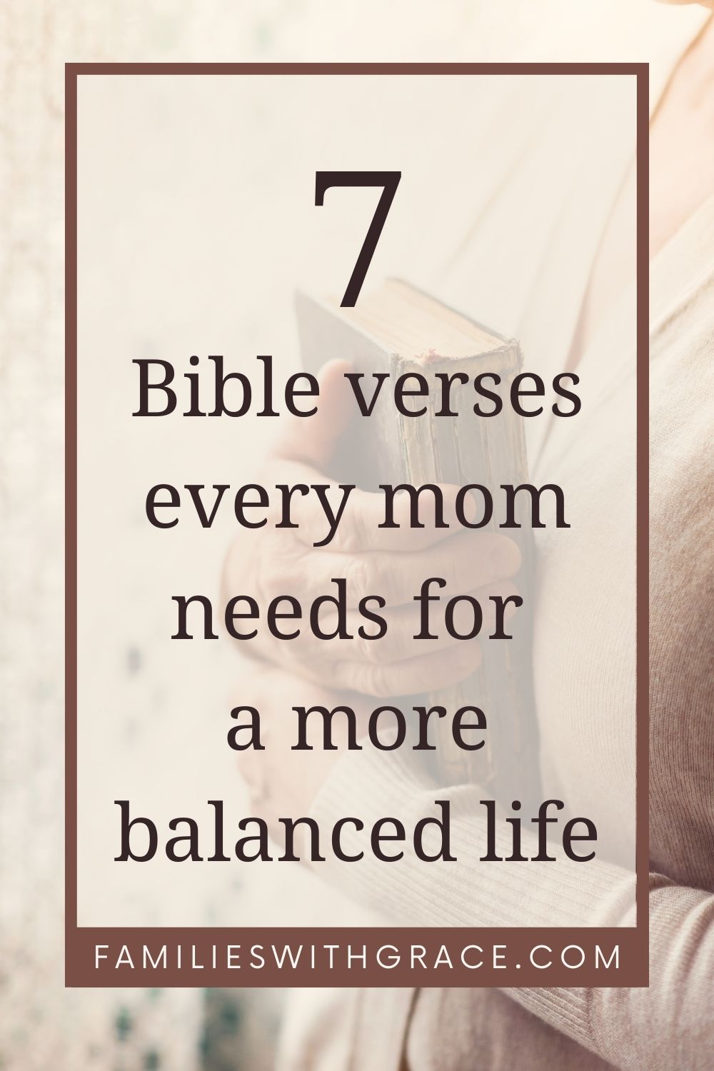 What does the Bible say about balance for moms?