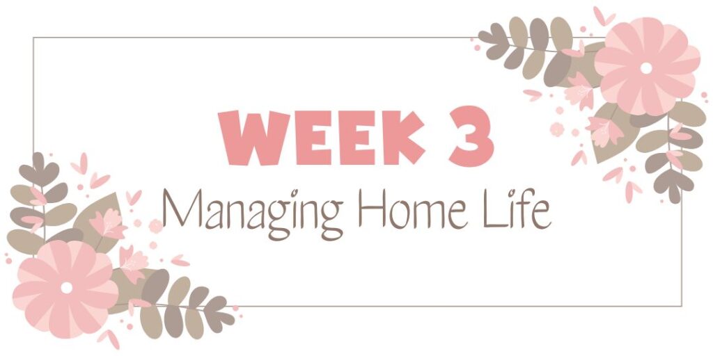 Week 3 of "Grace-Filled Stress Relief:" Managing Home Life