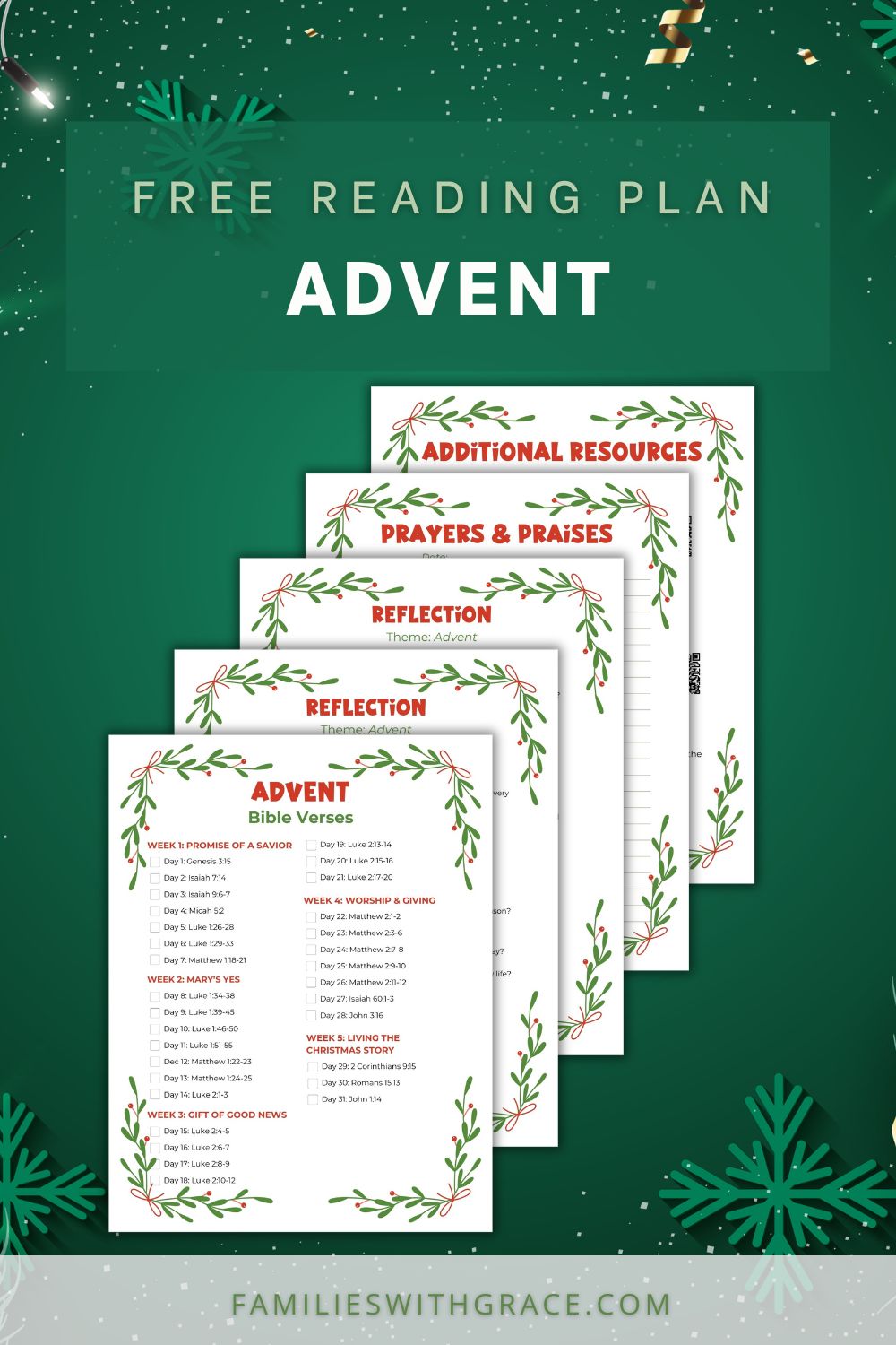 A Free Advent Bible reading plan for moms this Christmas