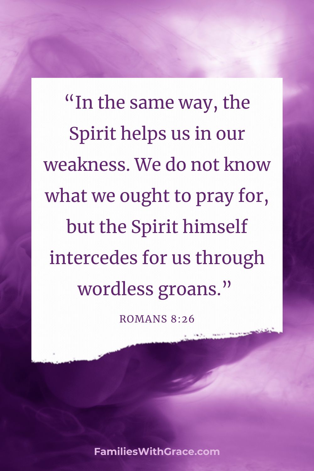 Prayers without words: How the Spirit intercedes for moms