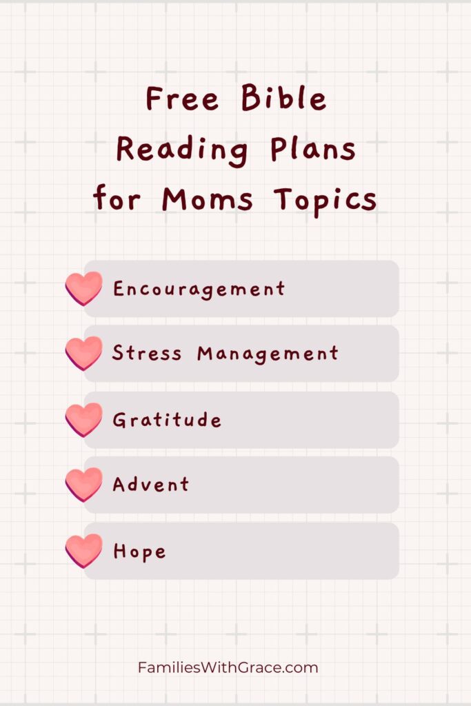 Free Bible reading plans for moms Pinterest image 7