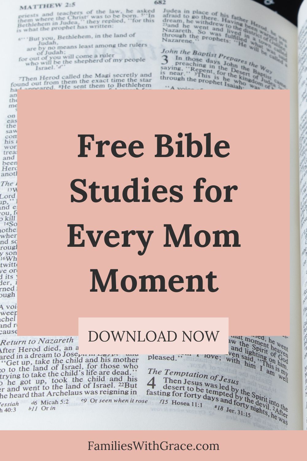 Free online Bible studies for moms