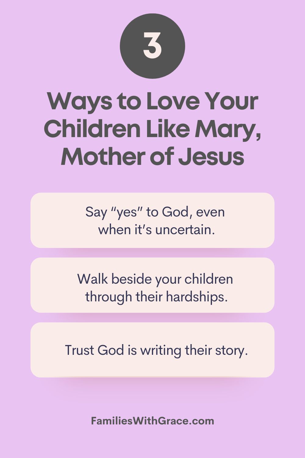 Lessons from mothers in the Bible