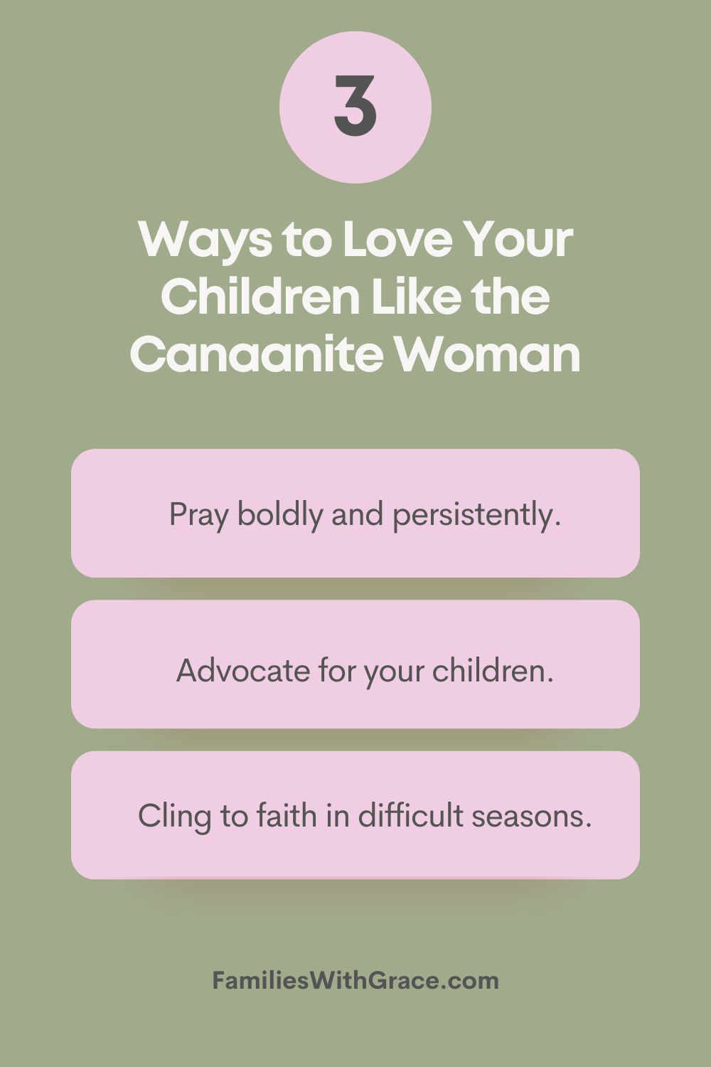 Lessons from mothers in the Bible