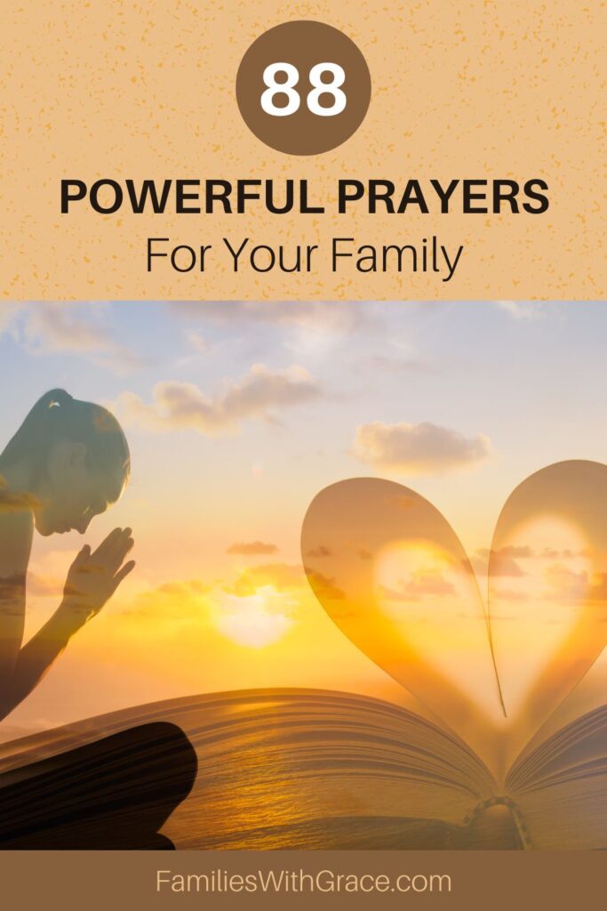 Prayers for your family Pinterest image 1