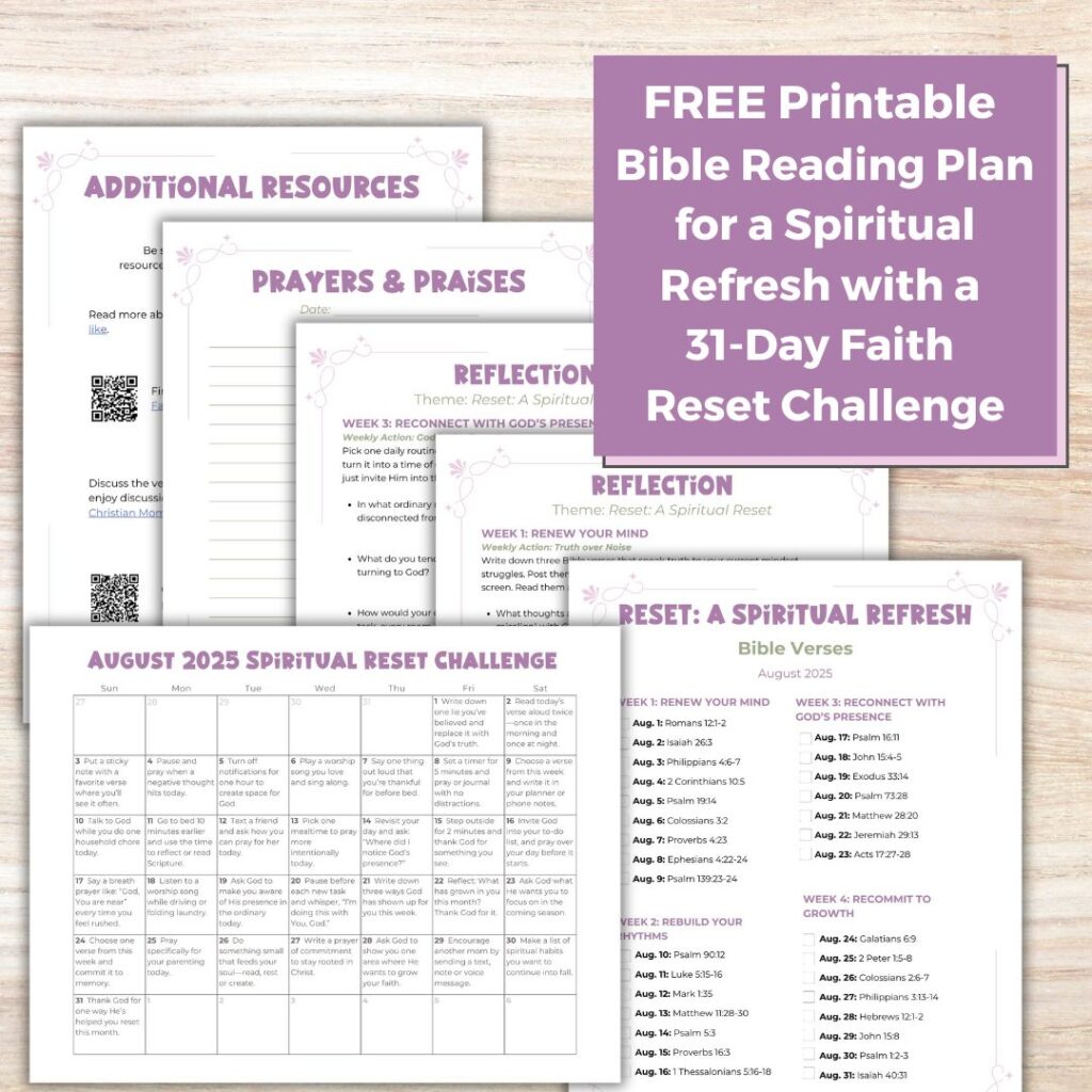Reset: A Spiritual Refresh free Bible reading plan