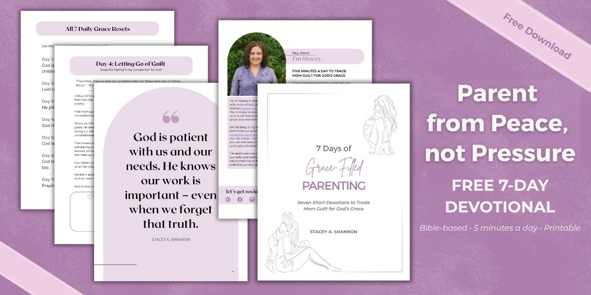 Grace-filled Parenting free Bible study for moms cover image of the study