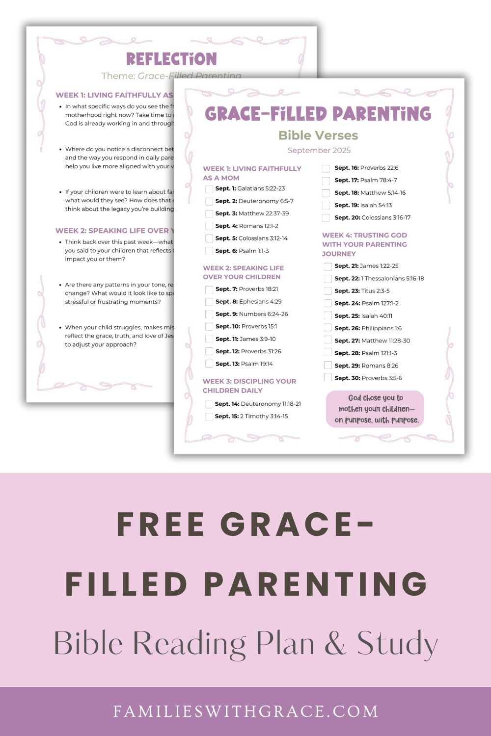 Grace-Filled parenting free Bible study for moms
