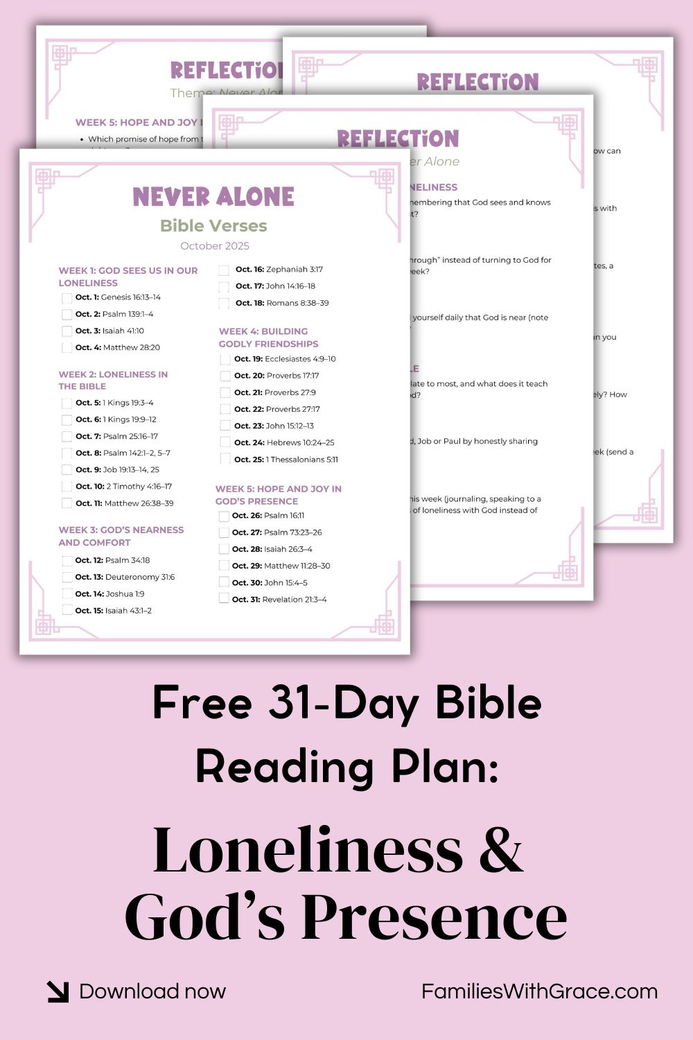 Encouraging Bible verses about loneliness (perfect for moms!)