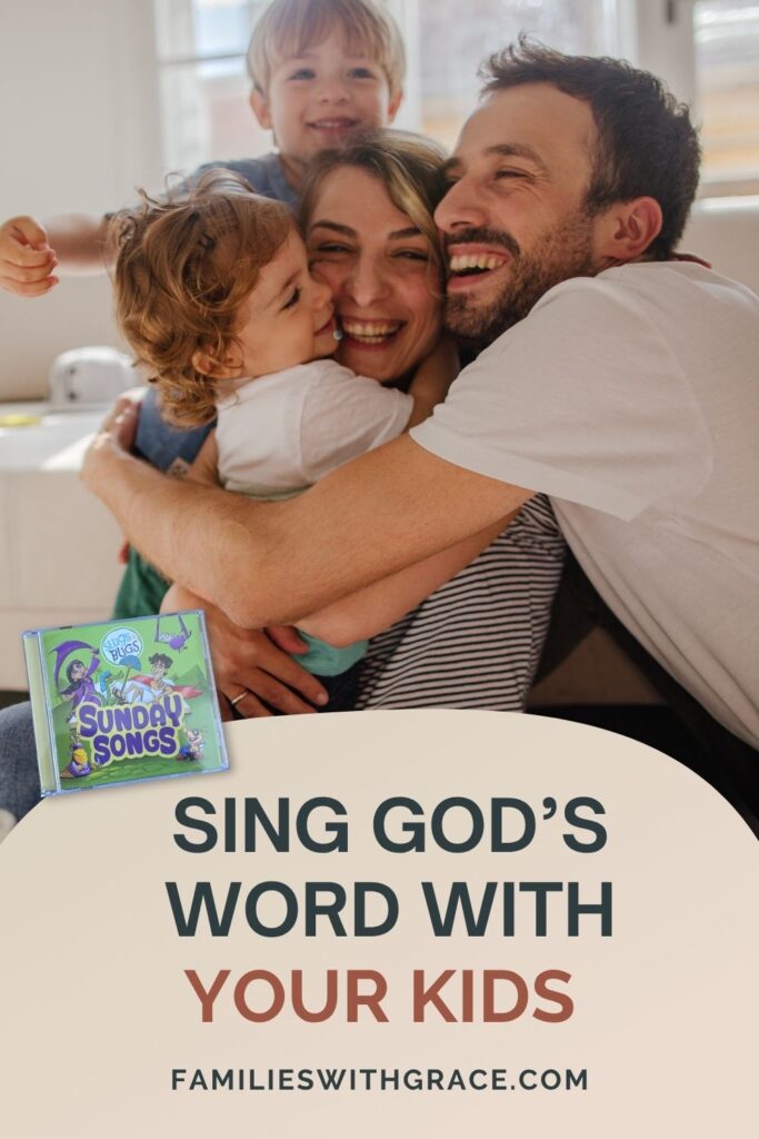 Christian Kids' Worship Music Review: Slugs & Bugs "Sunday Songs" Pinterest image 7