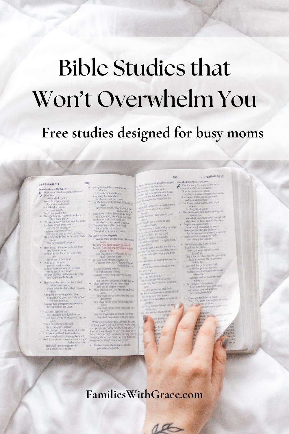 Free Bible studies for moms