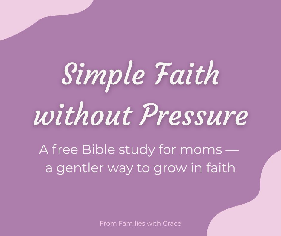 Free Faith without Pressure Bible study sign-up link