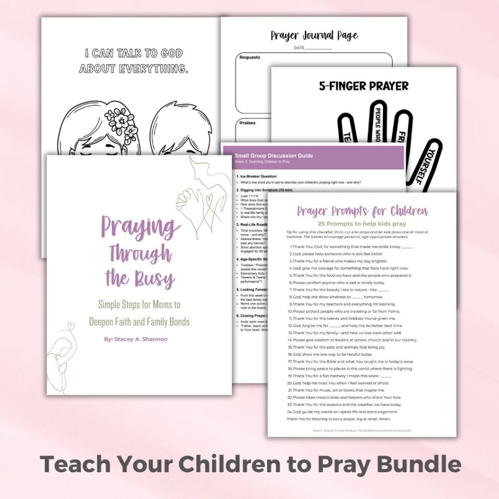 Teach your children to pray toolkit