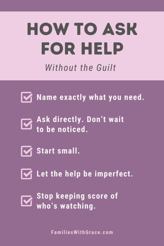How to ask for help as a mom Pinterest image 7