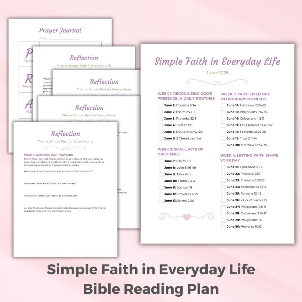 Simple Faith in Everyday Life Bible reading plan image