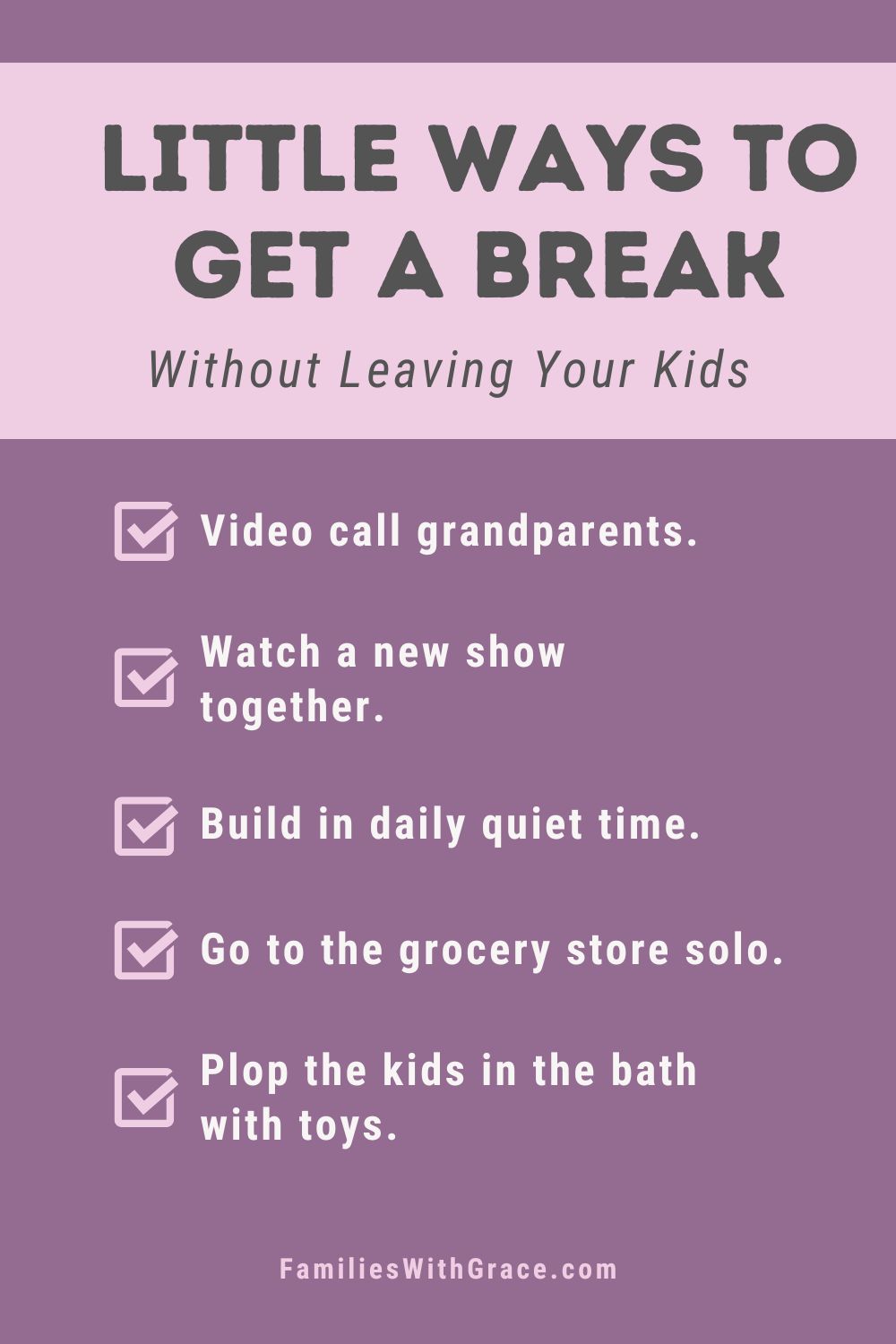 Taking a break from your kids: Why it\'s OK to need one